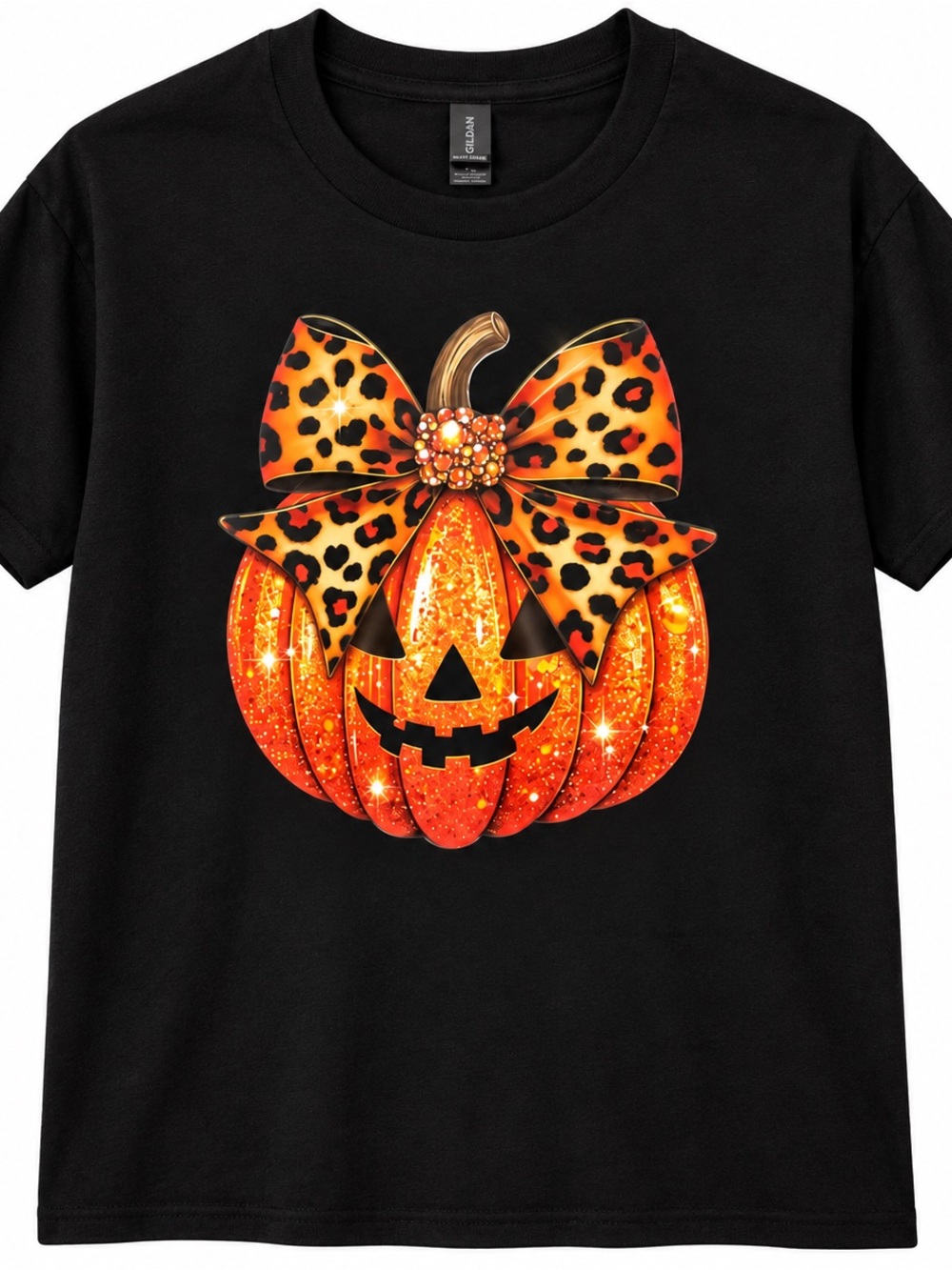 Adult Medium NWOT Glitter Pumpkin Graphic Tee